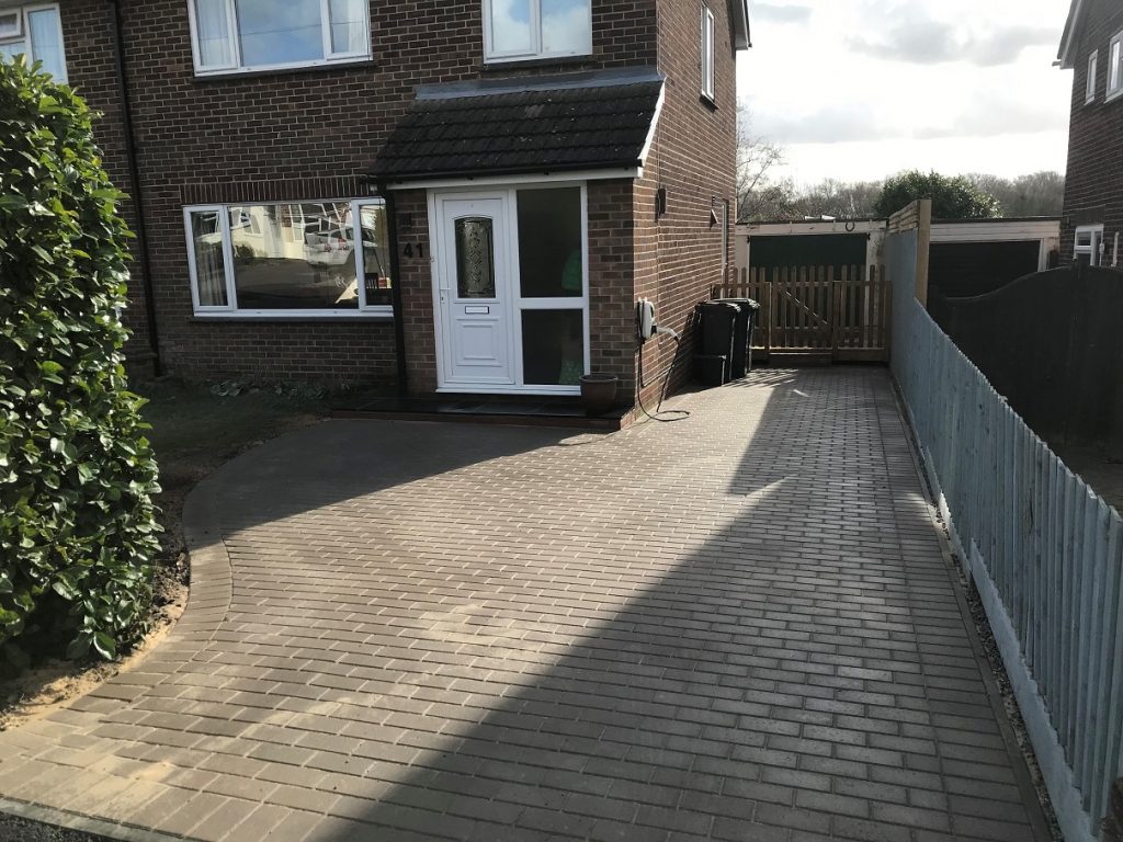 Completed driveway by Judge Construction Services