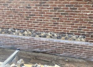 Flint wall in Widdington by Judge Construction