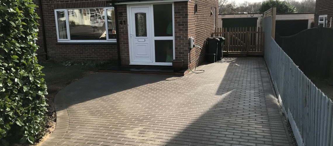 Completed driveway by Judge Construction Services